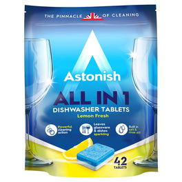 ASTONISH DISHWASHER TABLETS LEMON FRESH 42 TEBLETS