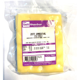 DELI MASTER EMMENTHAL CHEESE SLICED