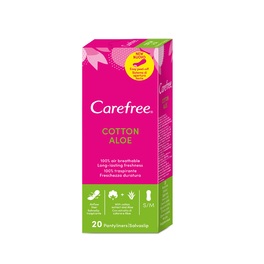CAREFREE PANTY LINERS ALOE 20'S