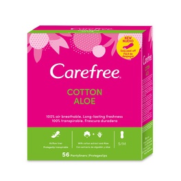 CAREFREE PANTY LINERS ALOE 56'S