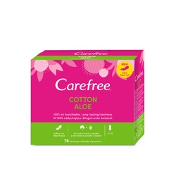 CAREFREE PANTY LINERS ALOE 76'S