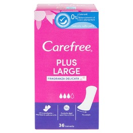 CAREFREE PANTY LINERS LARGE SCENTED x36