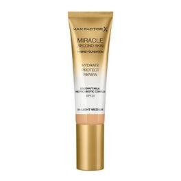 MAX FACTOR FACE MIRACLE SECOND SKIN FDN 004 LIGHT MED