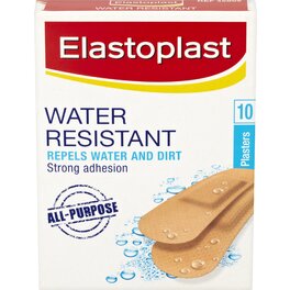 ELASTOPLAST WATER RESISTANT STRIPS ASSORTED x10