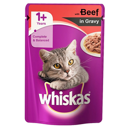 WHISKAS POUCH BEEF 100G