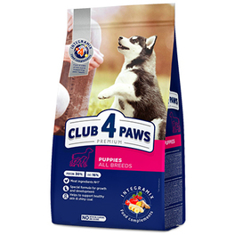 CLUB 4 PAWS PREMIUM FOR PUPPIES OF ALL BREEDS "RICH IN CHICKEN" 400G