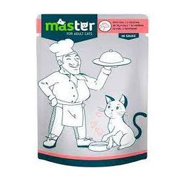 MASTER COMPLETE POUCH PET FOOD FOR ADULT CATS WITH VEAL 80G