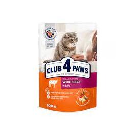 CLUB 4 PAWS PREMIUM "WITH BEEF IN JELLY" 100G
