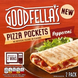 GOODFELLAS PIZZA POCKETS PEPPERONI 2 PACK 250G
