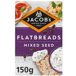 JACOBS FLATBREAD MIXED SEED 150G