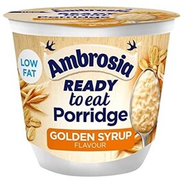 AMBROSIA GOLDEN SYRUP READY TO EAT PORRIDGE 210G
