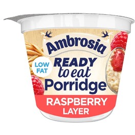 AMBROSIA RASPBERRY LAYERED READY TO EAT PORRIDGE 210G