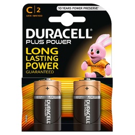 DURACELL PLUS POWER C x2s