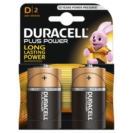 DURACELL PLUS POWER D X2s