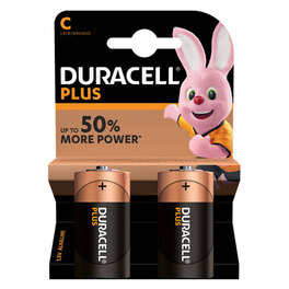 DURACELL PLUS C x2s (NEW)