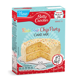 BETTY CROCKER PARTY RAINBOW CHIP CAKE MIX 425G