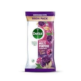 DETTOL MULTI PURPOSE WIPES FROSTED BLOOM X105