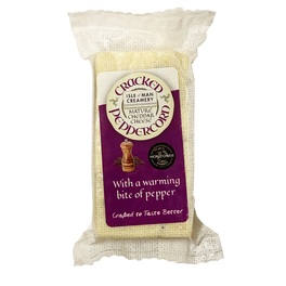 ISLE OF MAN CHEDDAR MATURE WITH BLACK PEPPER CORN 120G