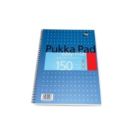 PUKKA SPIRAL NOTE BOOK A4 150PGS 3 X18