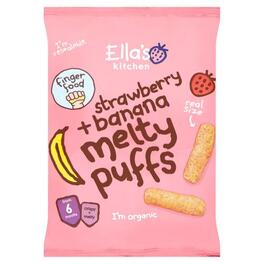 ELLAS STAGE 1 6M+STRAWBERRIES + BANANAMELTY PUFFS 20G