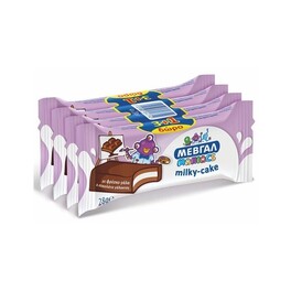 MEVGAL MILKY CAKE WITH CHOCOLATE 28G x4 (3+1FREE)