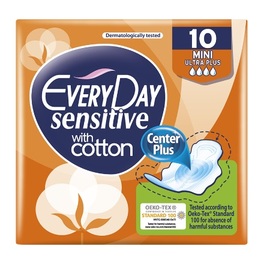 EVERYDAY SENSITIVE FLOWER TOUCH MINI ULTRA PLUS PADS x10