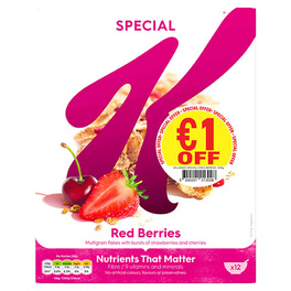 KELLOGGS SPECIAL K REDBERRIES 500G €1 OFF