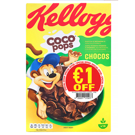 KELLOGGS COCO POPS CHOCOS 500G @ €1 OFF