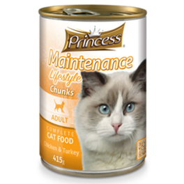 PRINCESS LIFESTYLE CAT CHICK. & TURK.CHUNKS 415G