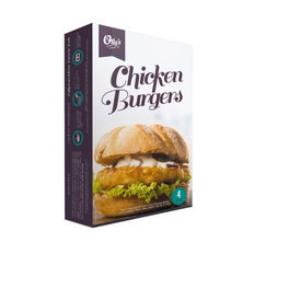 OLLY'S CHICKEN BURGERS CORNFLAKES x4 380G