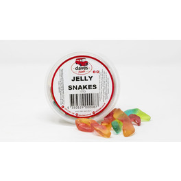 DAVES SWEETS BOWLS JELLY SNAKES 150G
