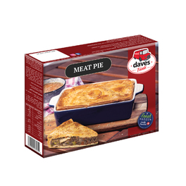 DAVES PIES LARGE MEAT PIE 1.8KG (30x21x5cm)