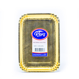 KERS GOLD TRAY RECTANGLE 19cm x 14cm x4PC