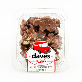 DAVES SWEETS TUBS MILK CHOCOLATE BRITTLE 155G
