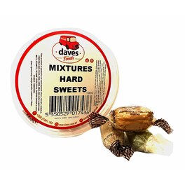 DAVES SWEETS TUB MIXTURES HARD SWEETS ASSORTED 150G