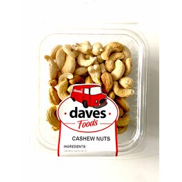 DAVES BOWLS ROASTED CASHEW NUTS 135G