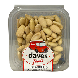 DAVES BLANCHED ALMONDS RAW BOWLS 150G