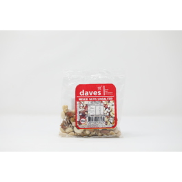 DAVES MIXED NUTS UNSALTED PACKETS 90G