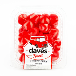 DAVES SWEETS BOWLS JELLY STRAWBERRY TWIST 170G