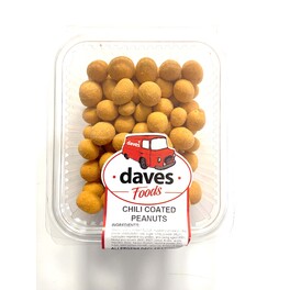DAVES NUTS BOWLS CHILI COATED PEANUTS 200G