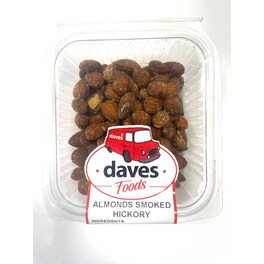 DAVES NUTS TRAY ALMONDS SMOKED HICKORY 100G