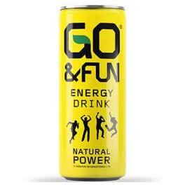 GO & FUN ENERGY DRINK LEMON GINGER 250ML