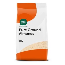 GOOD EARTH ALMONDS PURE GROUND 500G @ 20% OFF