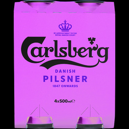 CARLSBERG 50CL CAN 4 PACK