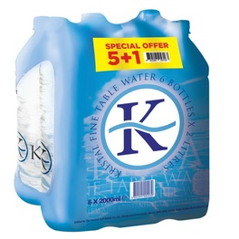 KRISTAL WATER 2L X 6 PACK (5+1 FREE)