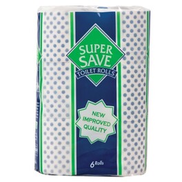 SUPERSAVE TOILET PAPER x6