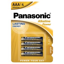 PANASONIC AAA ALKALINE POWER 4PACK