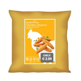SIMPLY CHICKEN SOUTHERN FRIED CHICKEN DIPPERS 425G €1 OFF