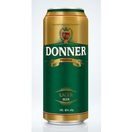 DONNER LAGER PREMIUM BEER CAN 50CL