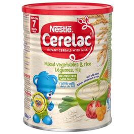 CERELAC MIXED  VEGETABLE & RICE 400G(7 MONTHS +)